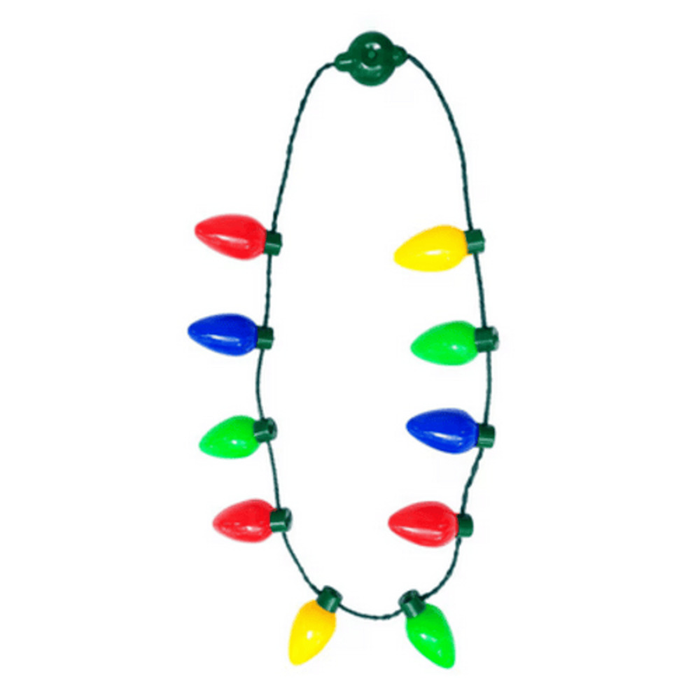 🔥Festive Voice - Be Jolly - Flashing Christmas Jumbo Light Up Necklace - NWT💥